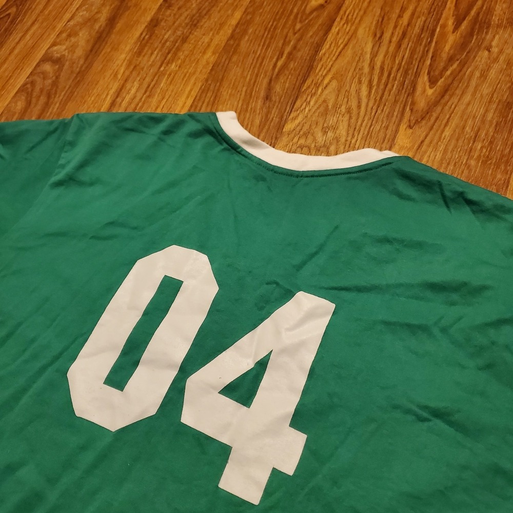Vintage Mossimo‎ Shirt Adult 2XL Green Striped Westside Athletic Series Y2K 2004